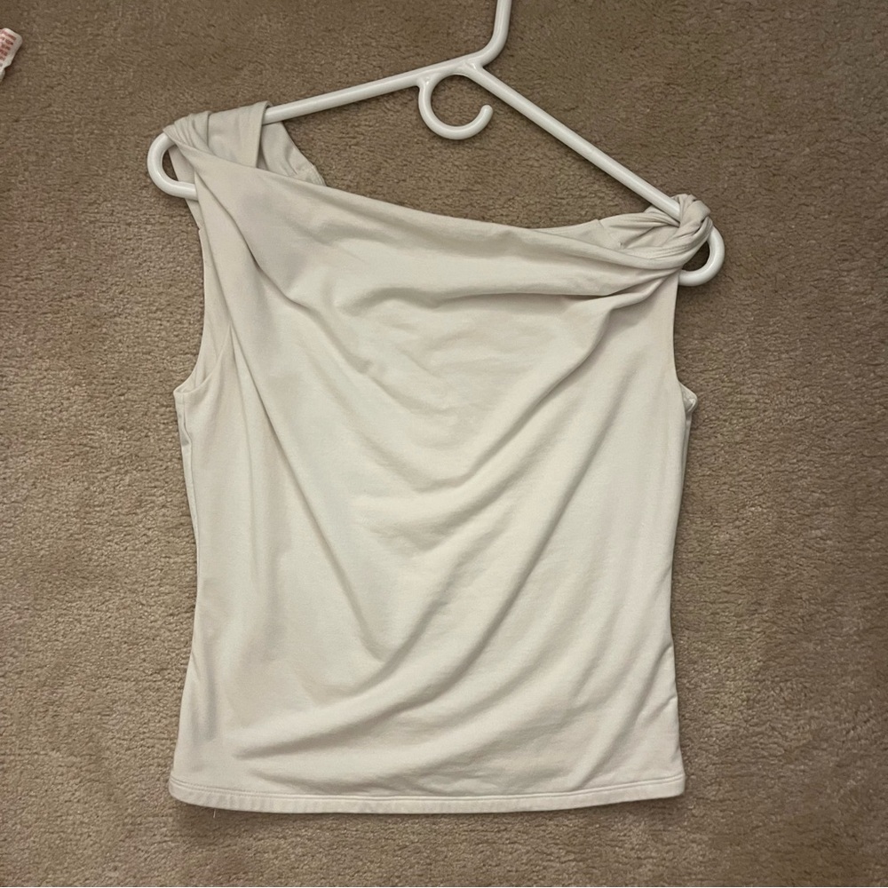 Open Edit twist one shoulder top